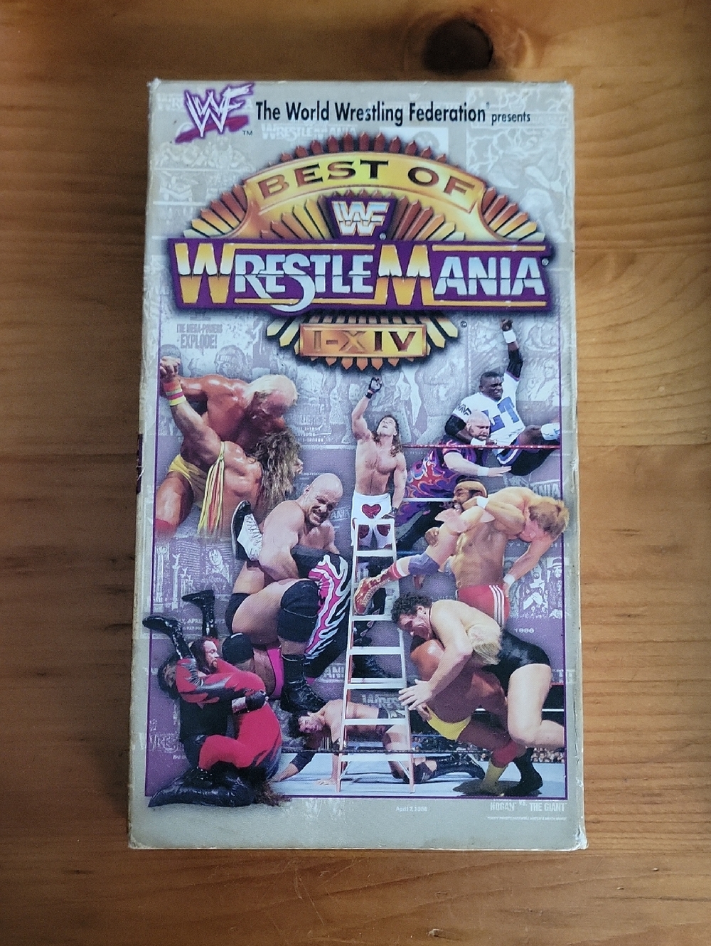 WWF Best of WrestleMania VHS - Bold Purple & Gold Cover